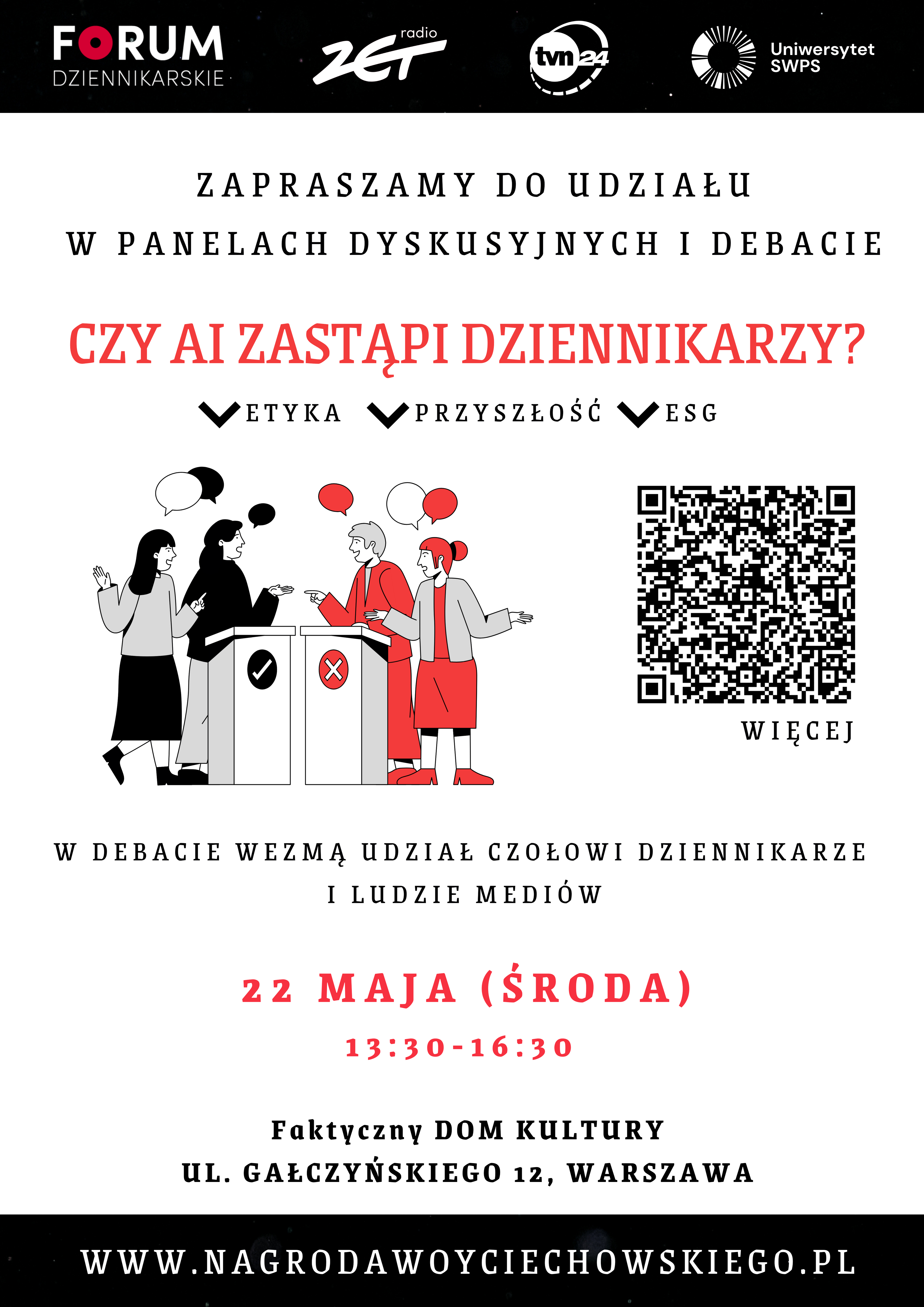 Zapraszamy na Forum Dziennikarskie 2024 im. Andrzeja Woyciechowskiego