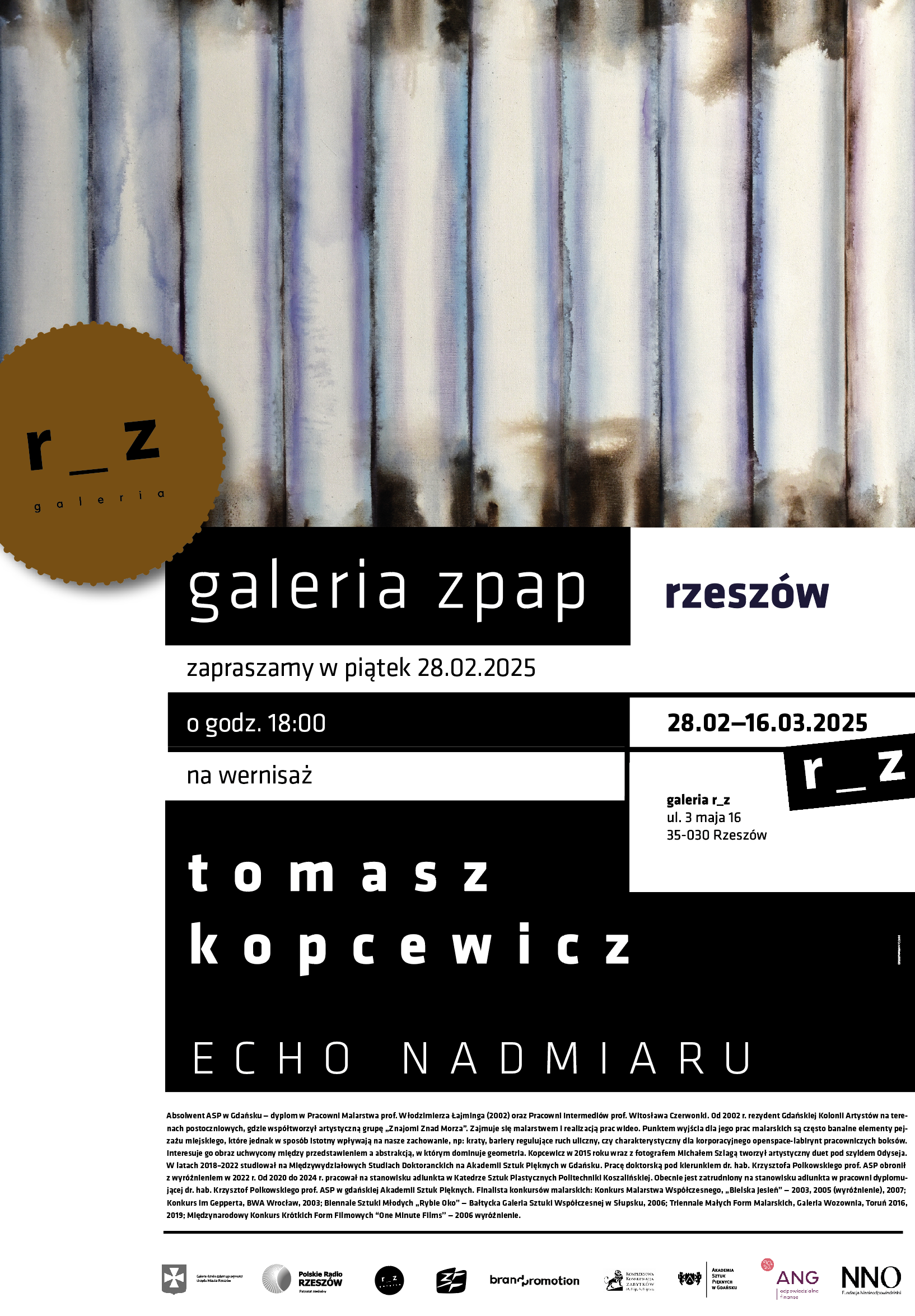 Echo Nadmiaru Tomasza Kopcewicza – zapraszamy na wernisaż do galerii r_z w Rzeszowie