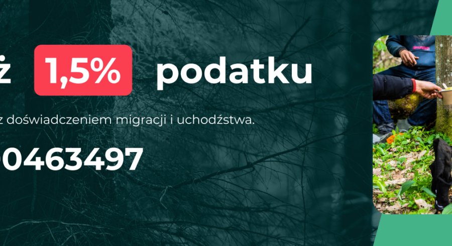 NNO wspiera Podlaskie Ochotnicze Pogotowie Humanitarne. Przekaż 1,5% podatku na wsparcie dla osób z doświadczeniem migracji i uchodźstwa.