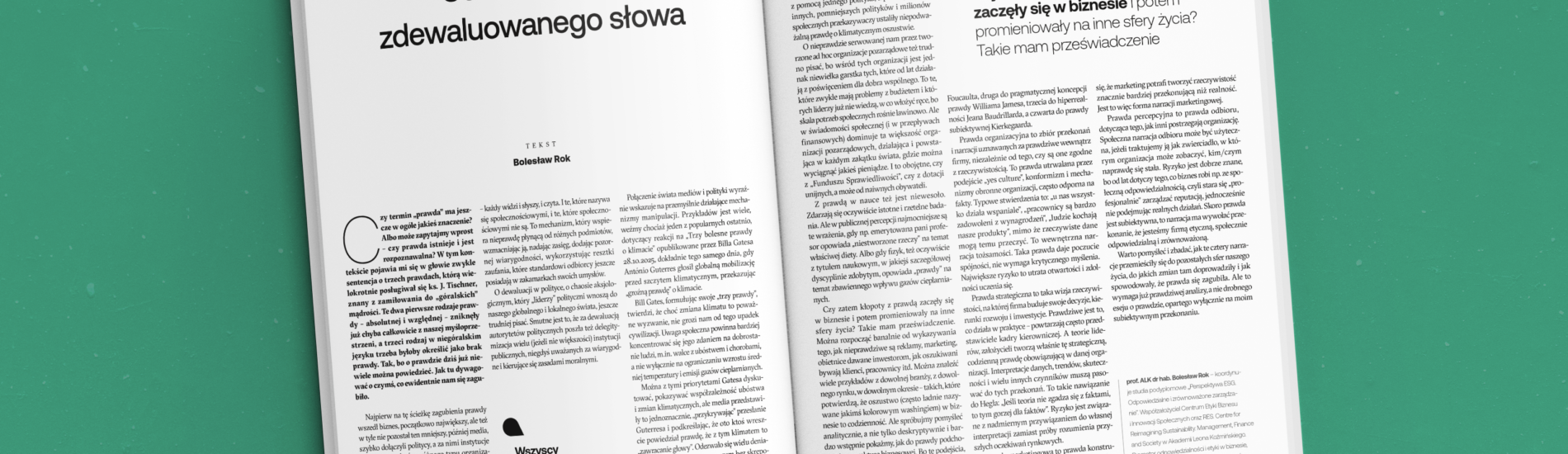 Codzienność zdewaluowanego słowa