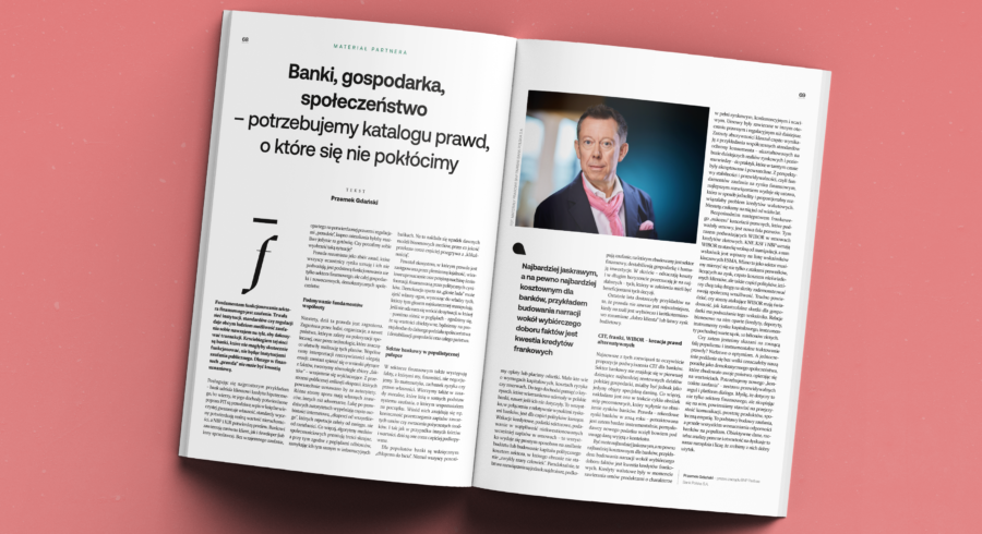 Banki, gospodarka, społeczeństwo – potrzebujemy katalogu prawd, o które się nie pokłócimy