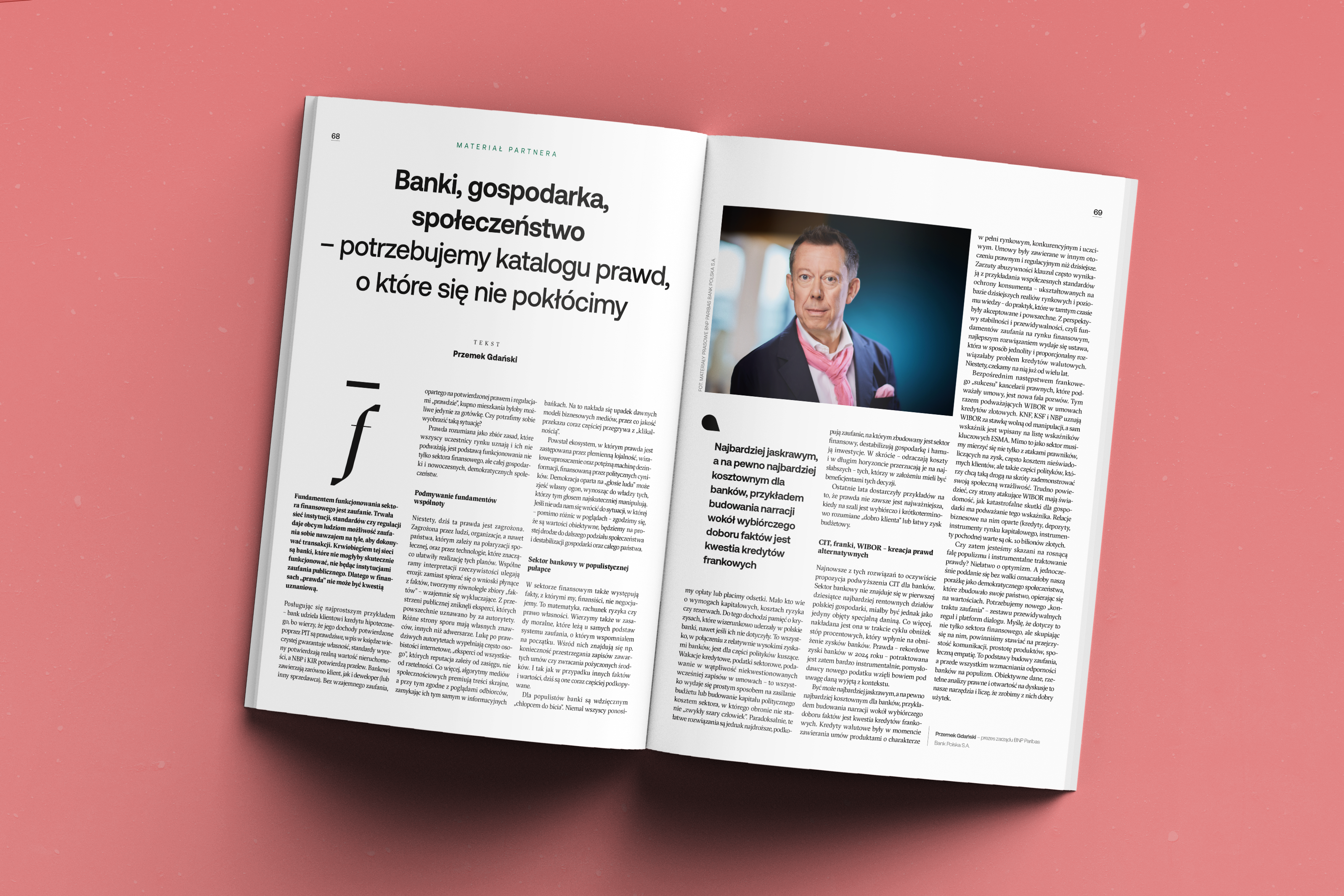 Banki, gospodarka, społeczeństwo – potrzebujemy katalogu prawd, o które się nie pokłócimy