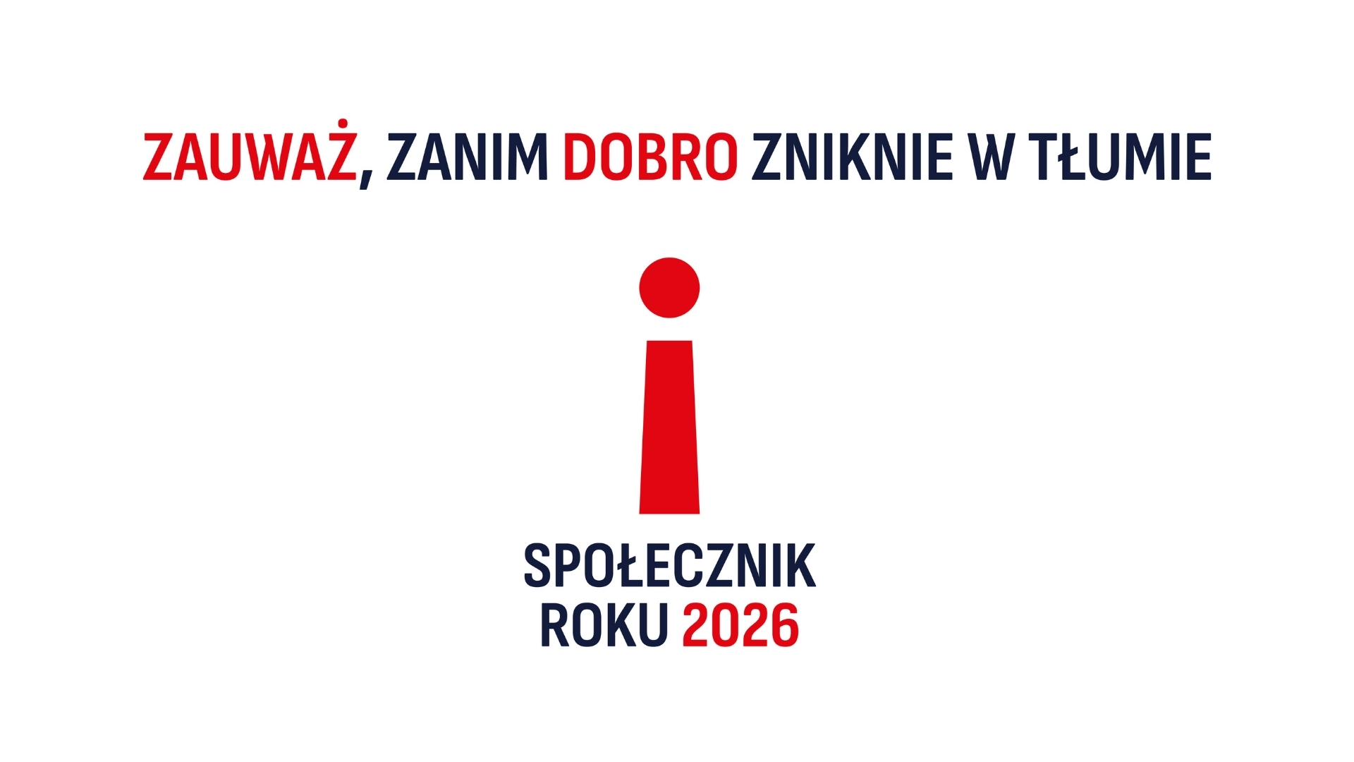 Zgłoś Kandydata, Kandydatkę do konkursu o tytuł „Społecznika Roku” 2026.  